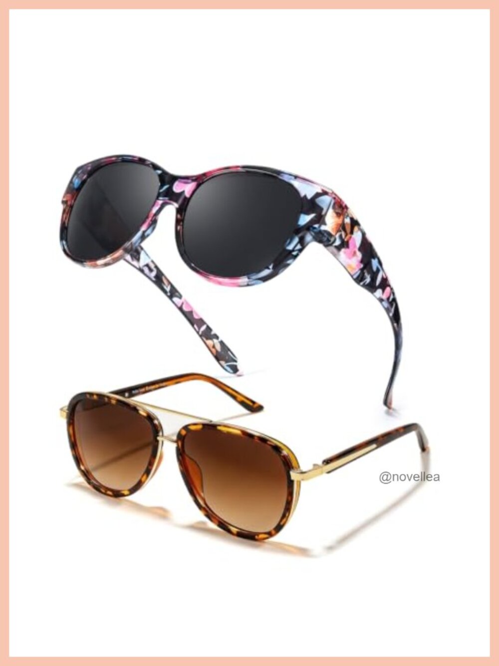 Fit Over Glasses Polarized UV400 Aviator Sunglasses Women Tangle-Free